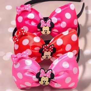 Minnie Mouse Polka Dot Hair Bows
